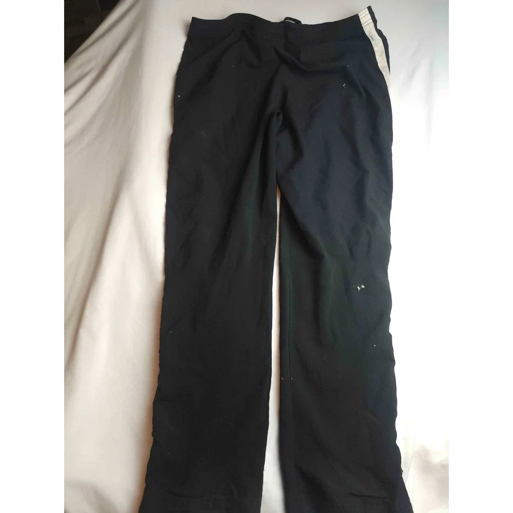 Vintage 90s Y2K Nike Dri Fit Track Pants Mens L Black Striped Sporty Activewear